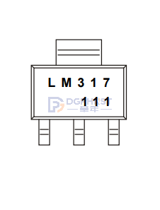 Reference Power Supply LM317 PD:1000mW IO:1500mA VImax:40V SOT-223