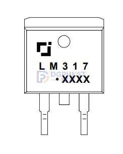 Reference Power Supply LM317 PD:1600mW IO:1500mA VImax:40V TO-263-2L
