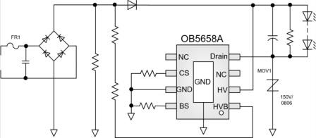 Application diagram of OB5658A system