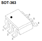 Schottky Diodes ,BAS70DW-04 ,VR:70V ,IO:70mA ,VF:1V ,PD:200mW ,SOT-363